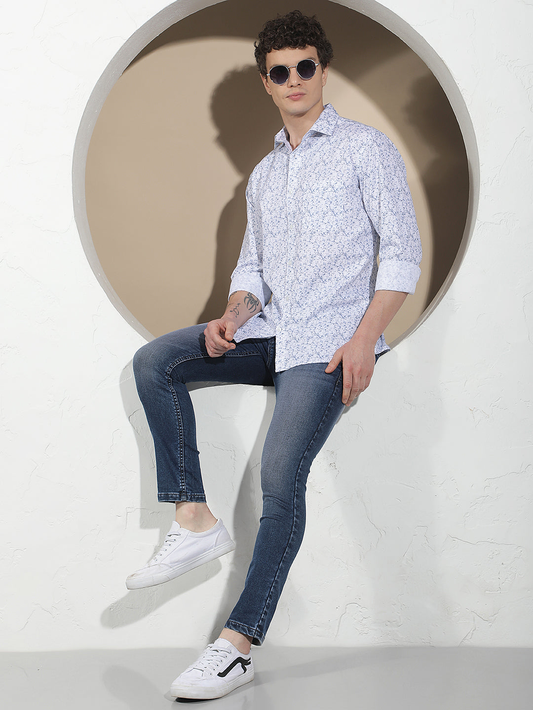 Relaxed Cobalt Blue Skinny Jeans