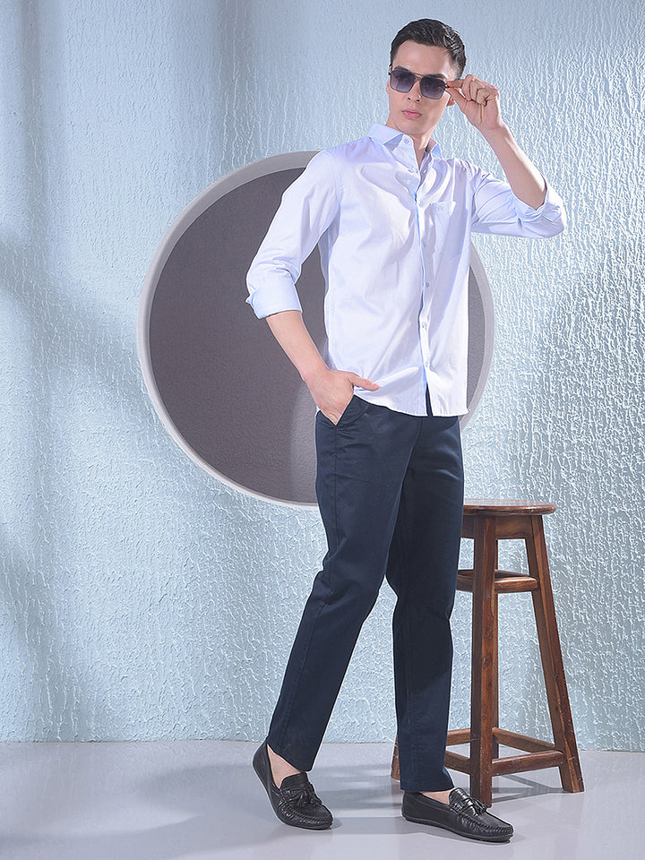 Blue 100% Cotton Shirt