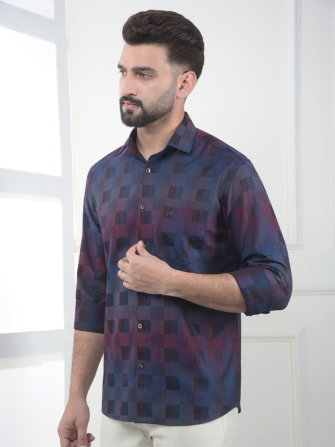 Mult-Color Printed 100% Cotton Shirt