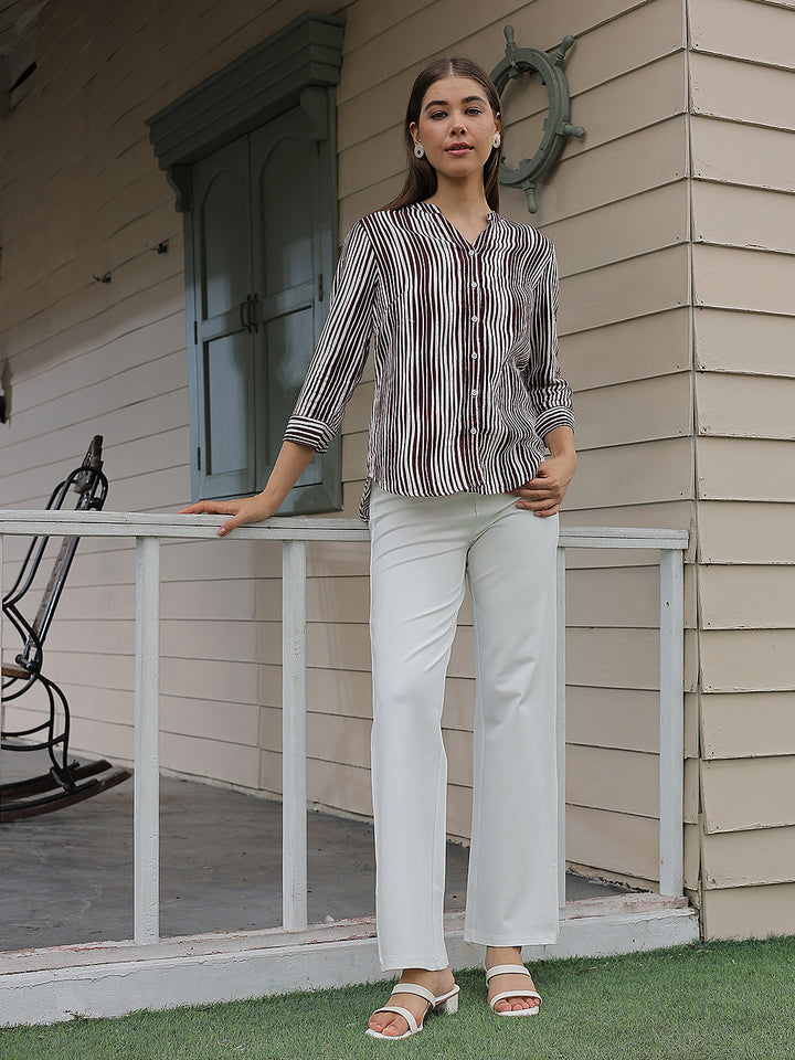 Minimalist Chalk White Straight Treggings