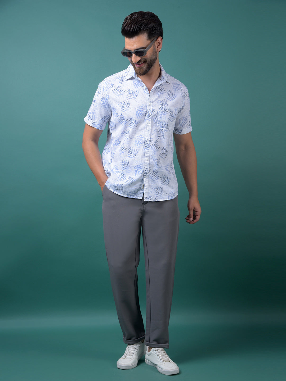 Grey Korean Fit Trousers