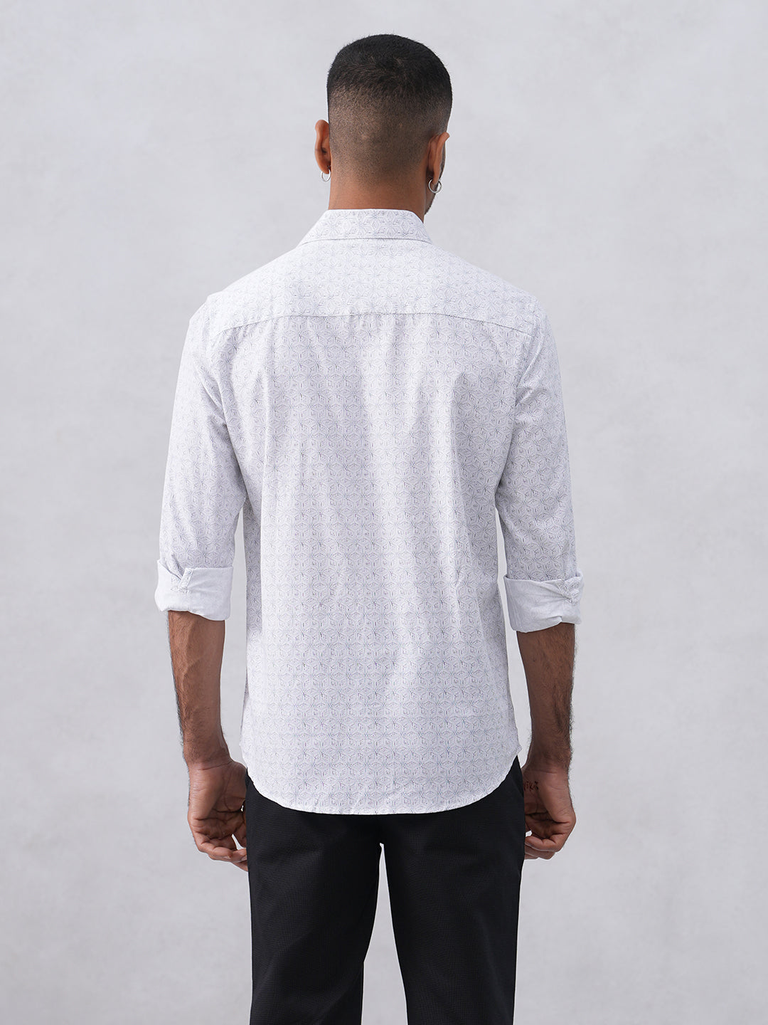 Trendy White Printed Shirt