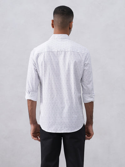 Trendy White Printed Shirt