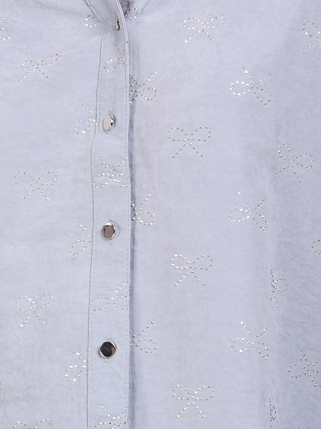 Grey Embellished Shirt