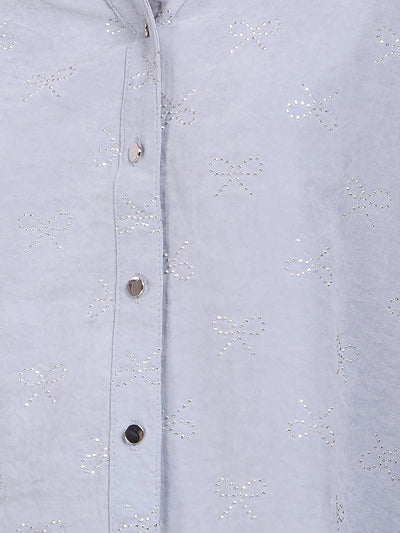 Grey Embellished Shirt