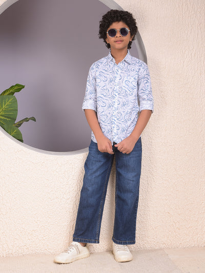 Dapper Blue Dark Wash Baggy Jeans
