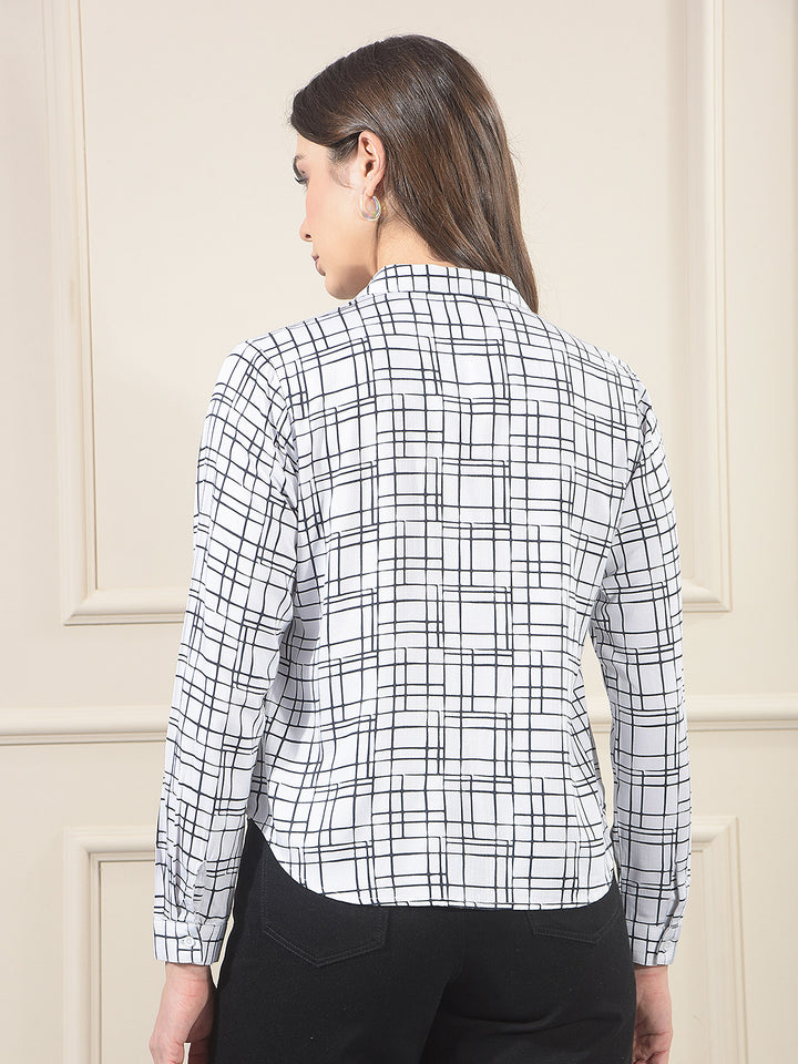 Relaxed Snow White Printed Shirt