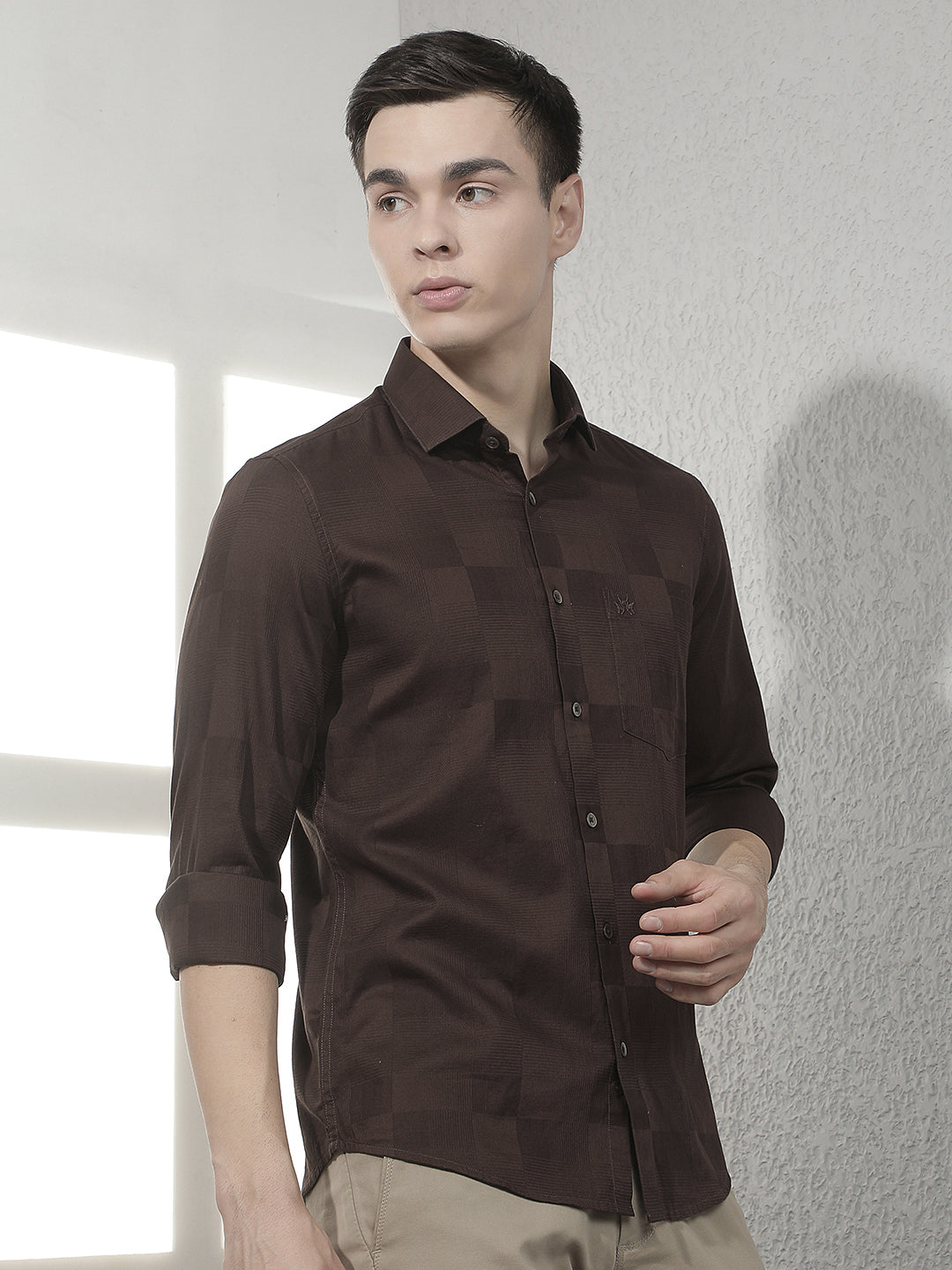 Brown 100% Cotton Shirt