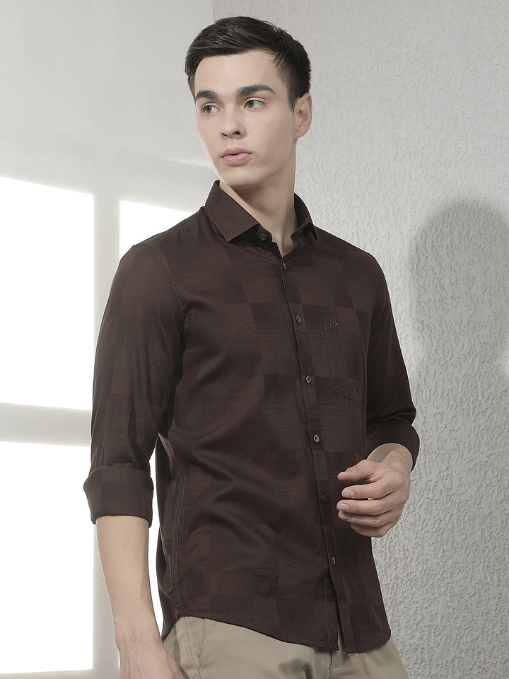 Brown 100% Cotton Shirt