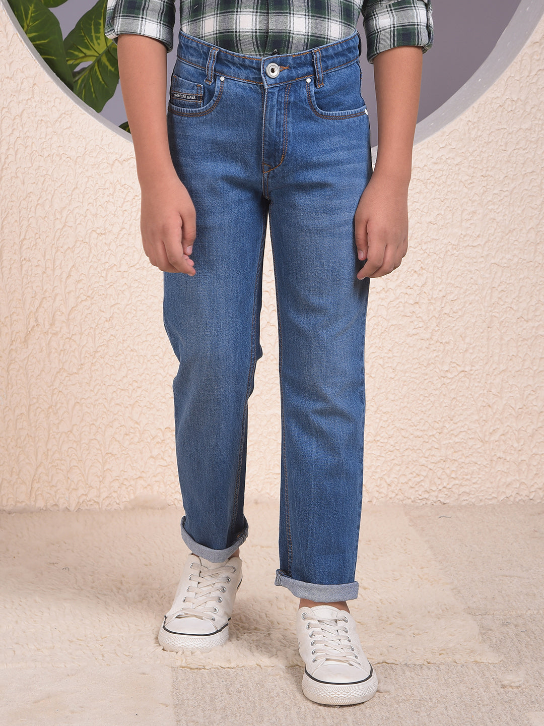 Swanky Navy Blue Straight Jeans