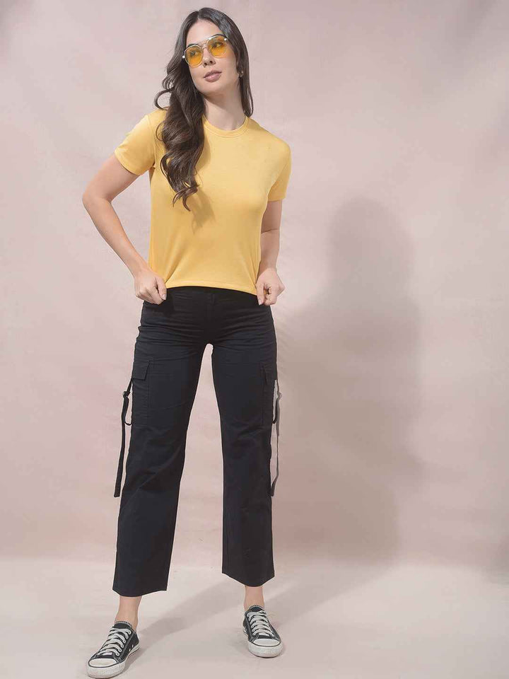 BlazeLemon Fitted Crop Top