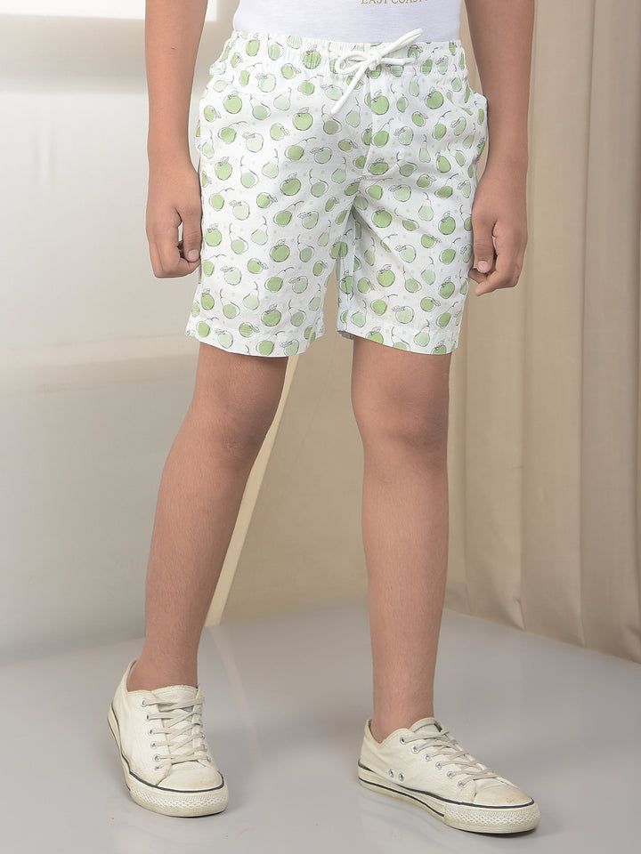 Green 100% Cotton Graphic Printed Boxers