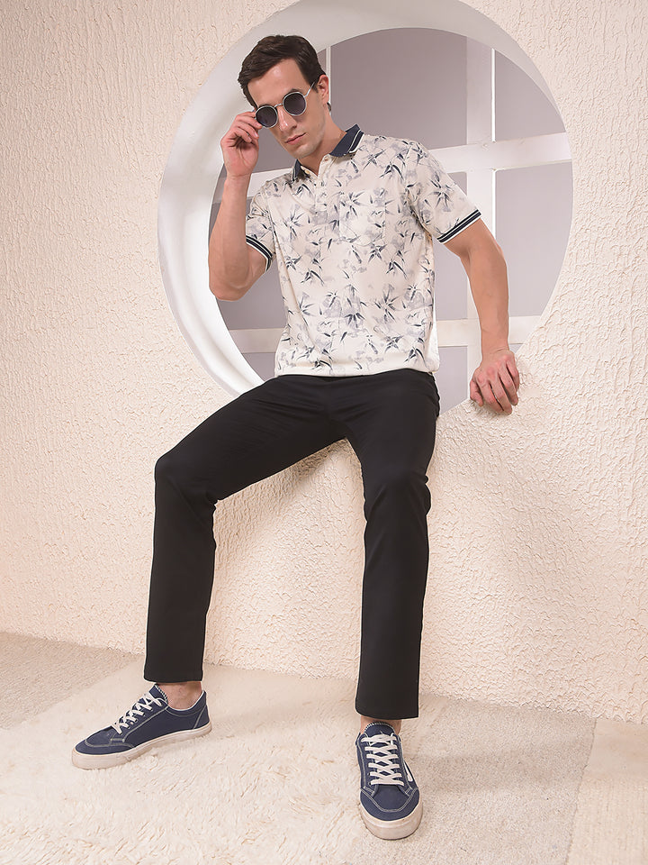 Softedge Casual Chinos Black Trousers