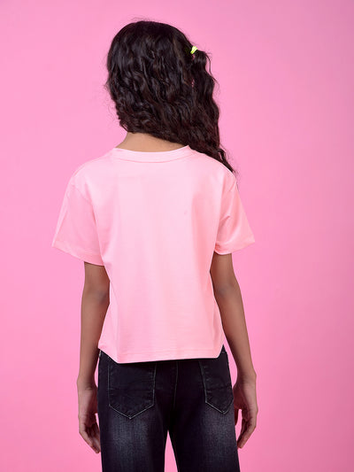 Pink Graphic Print T-Shirt