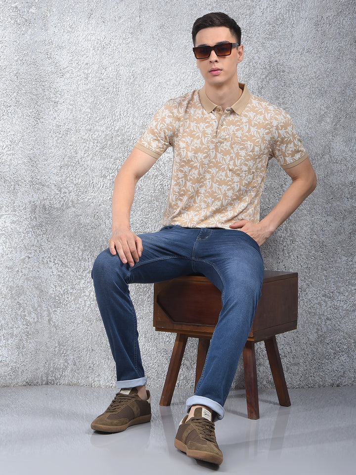 Stylish Tapered Blue Jeans