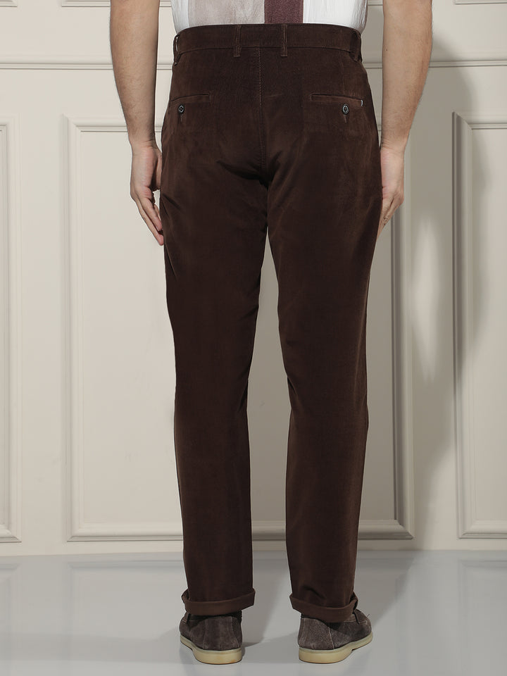 Classic Hazelwood Brown Corduroy Trousers