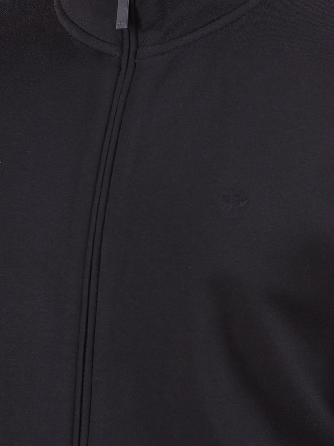 Solid Zip High Neck Jacket
