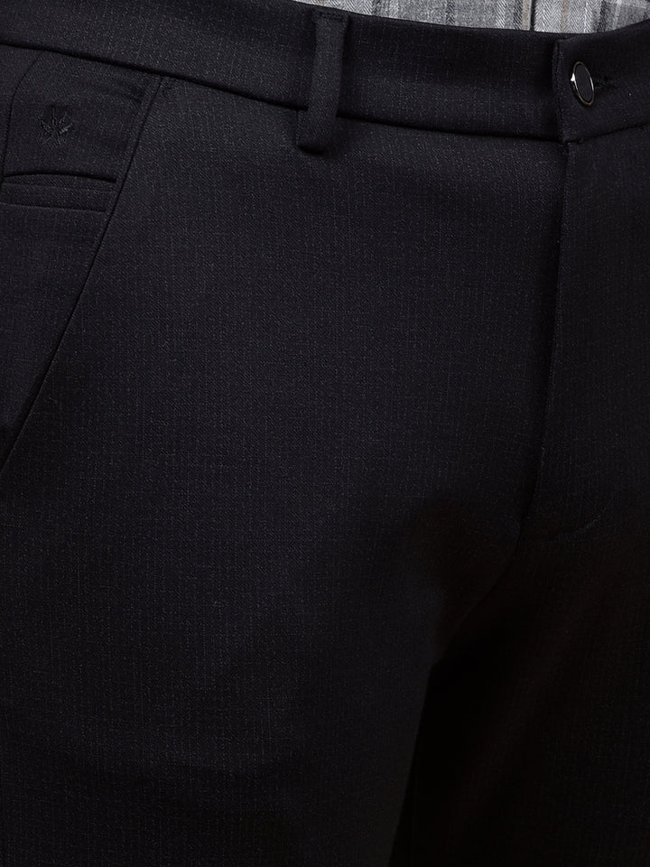 Classic Black Tailored Slim Trousers