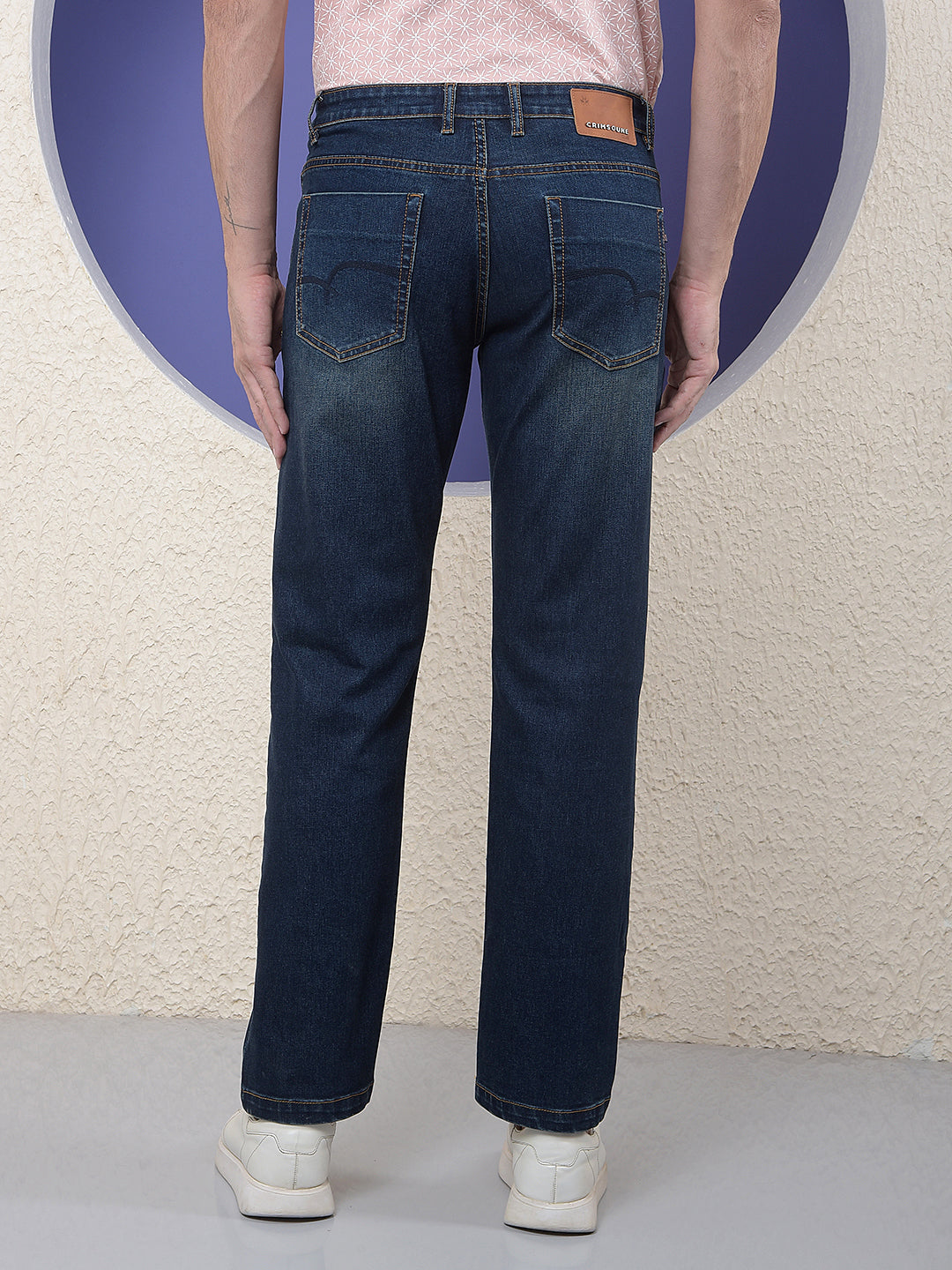 Blue Classic Straight Jeans