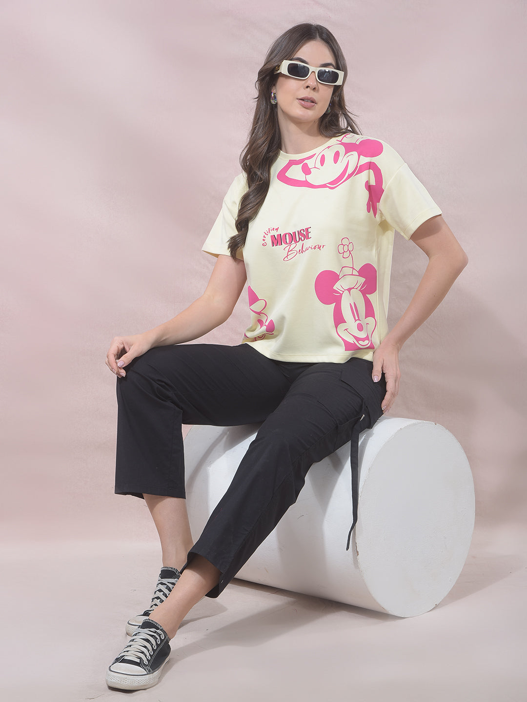 Yellow Graphic Print T-Shirt