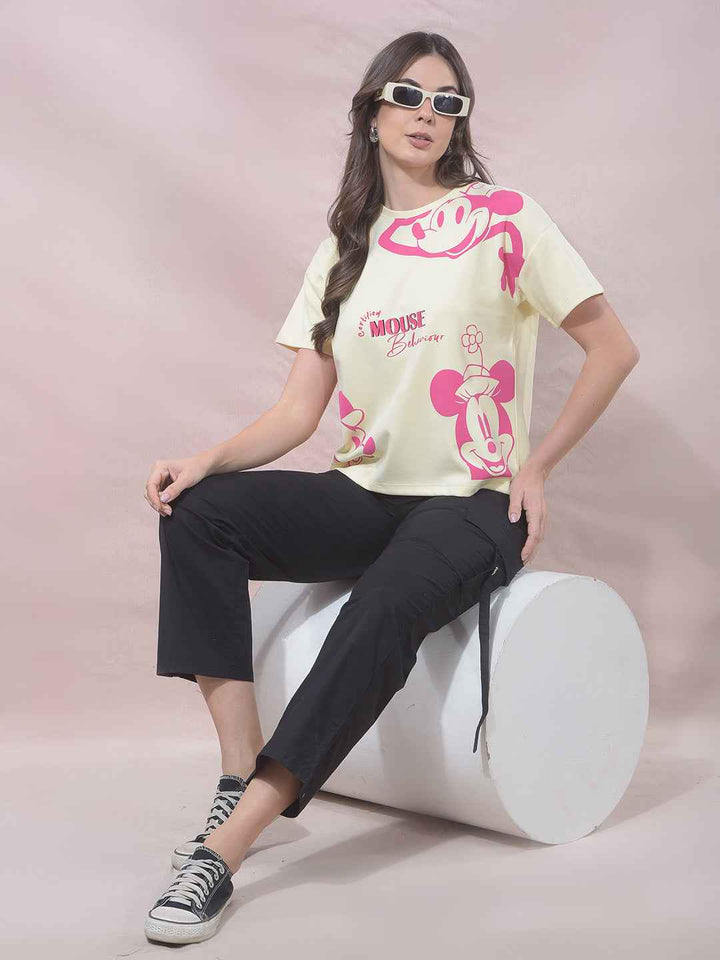 Yellow Graphic Print T-Shirt