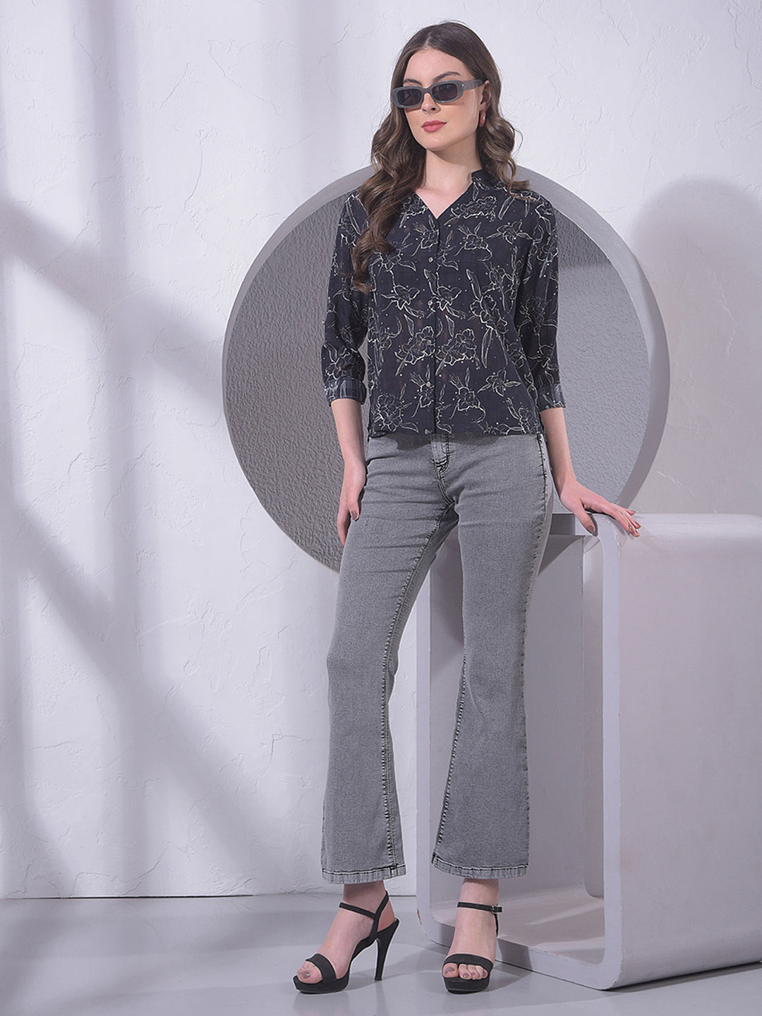 Everyday Grey Bootcut Jeans