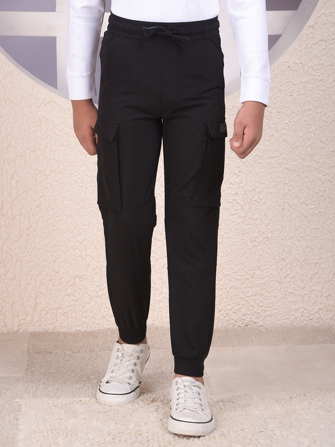 Stealth Flow Black Cargo Joggers