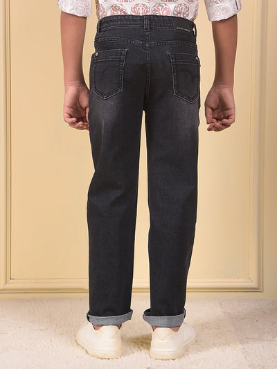 Dapper Black Straight Jeans
