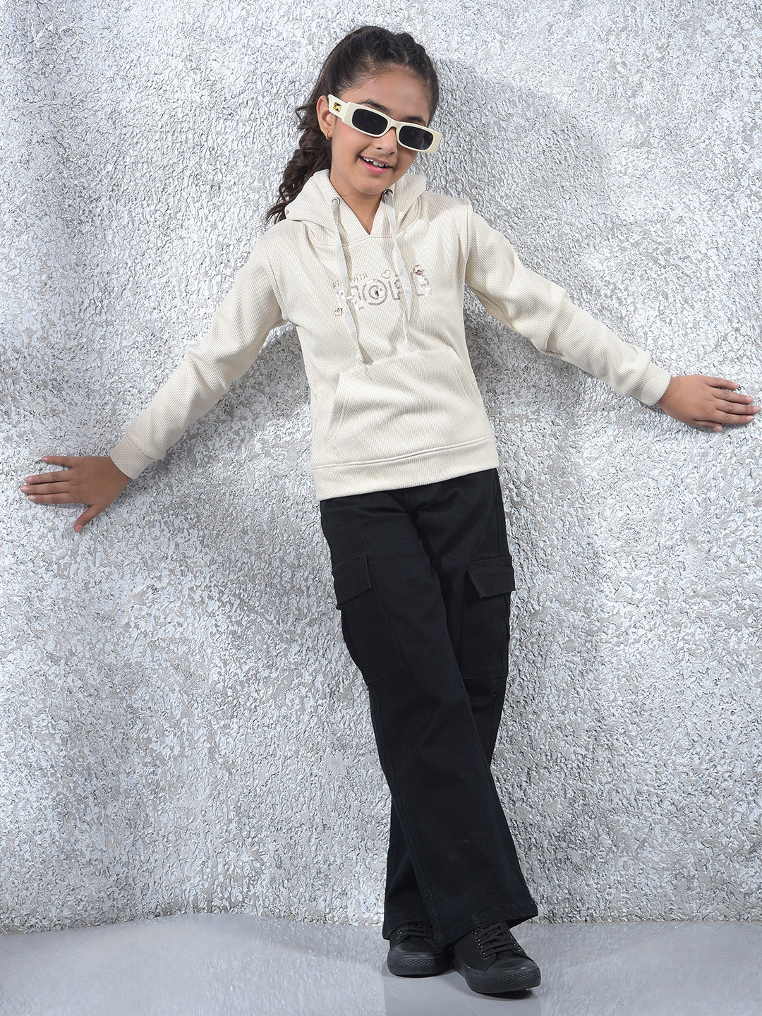 Navy Blue Relaxed Loose Fit Denim Jeans-Girls Jeans-Crimsoune Club