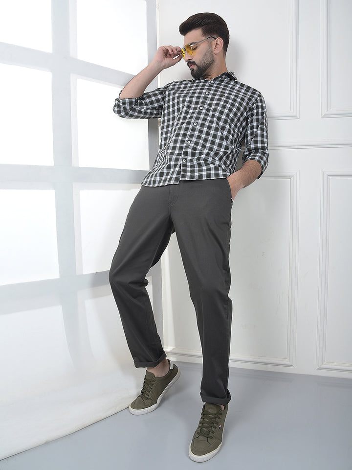 Olive Dobby Trousers