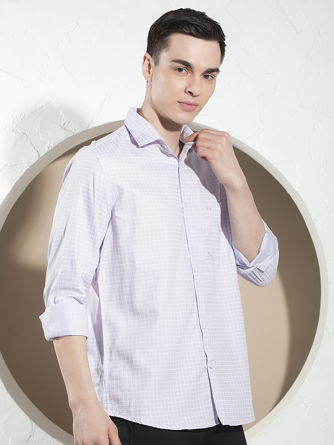 Purple Printed Shirt