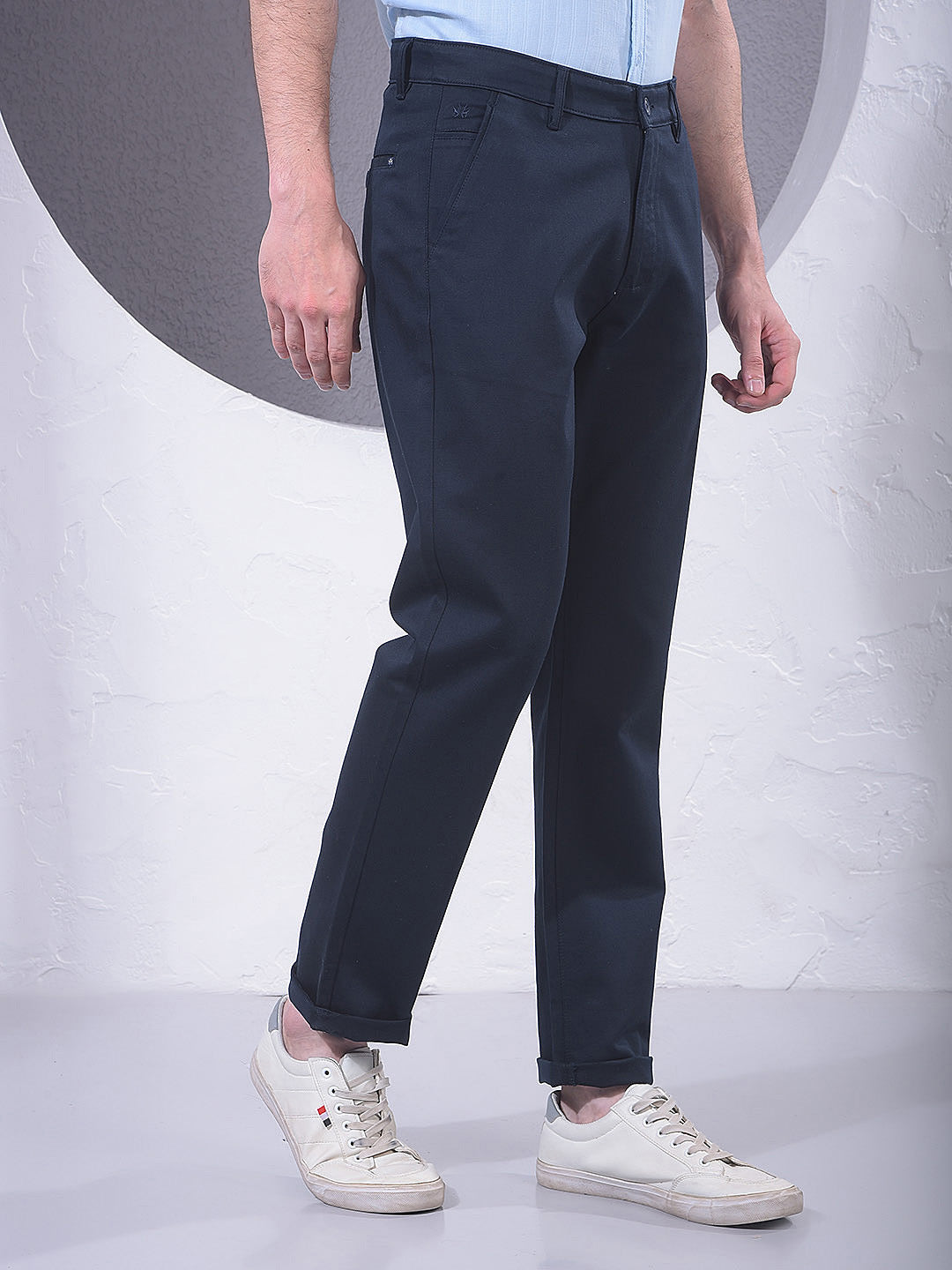 Refined Navy Blue Trousers