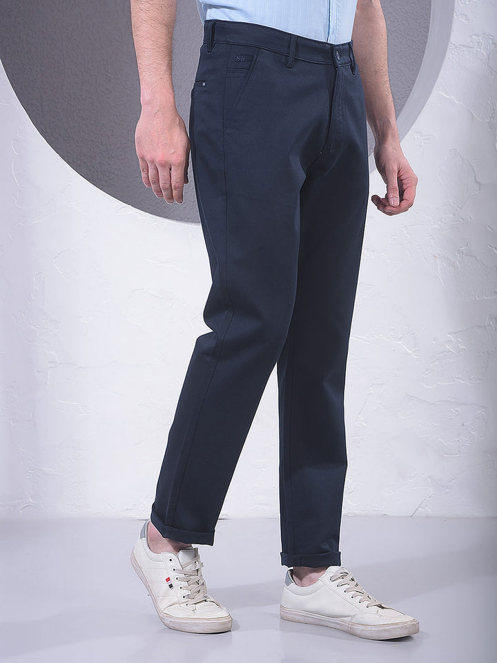 Refined Navy Blue Trousers
