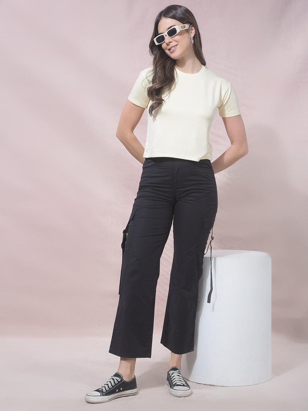 ApexCream Cropped Crew T-Shirt