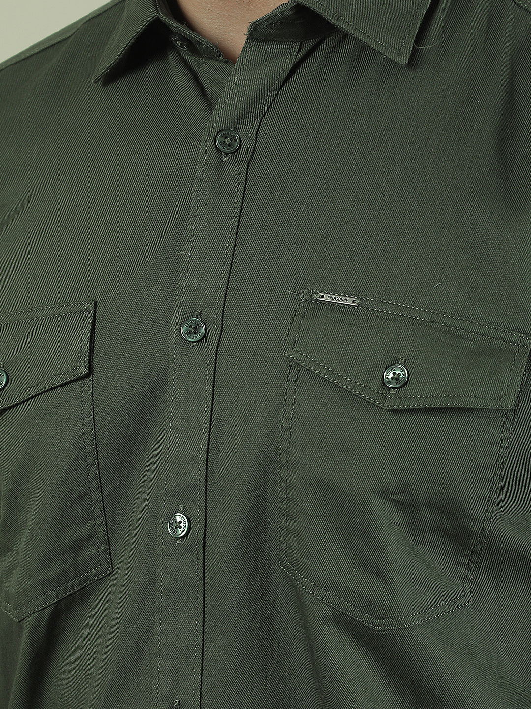 Green 100% Cotton Shirt