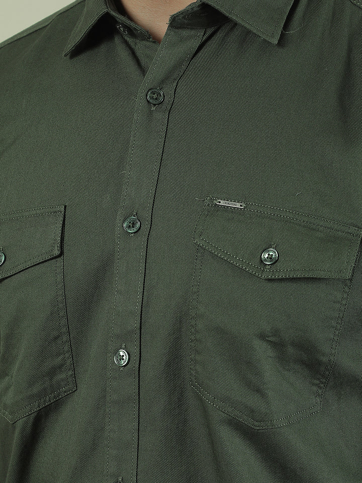 Green 100% Cotton Shirt
