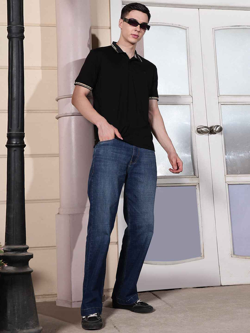 Black Classic Polo Tee