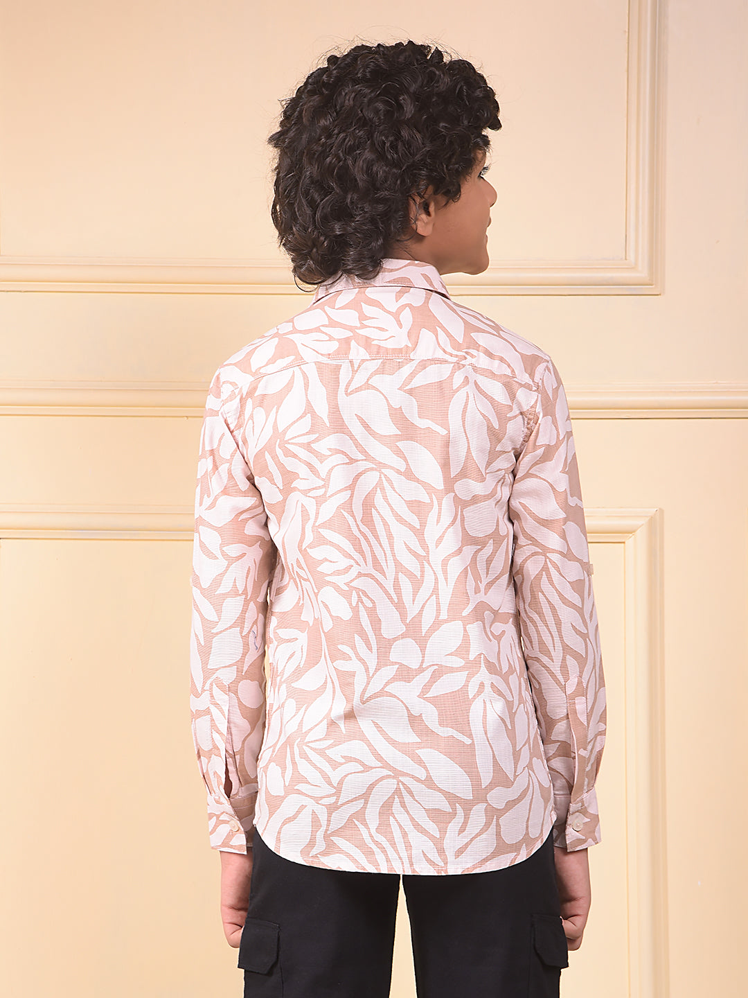 Pink Printed 100% Cotton Shirt