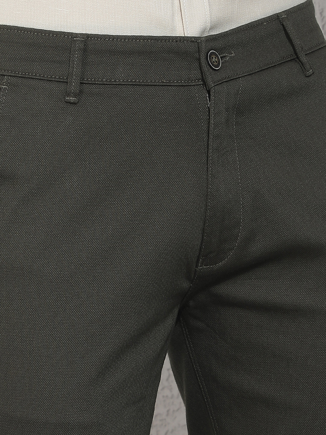 Olive Straight Trousers