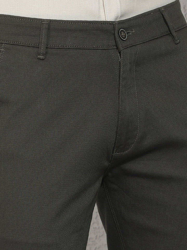 Olive Straight Trousers