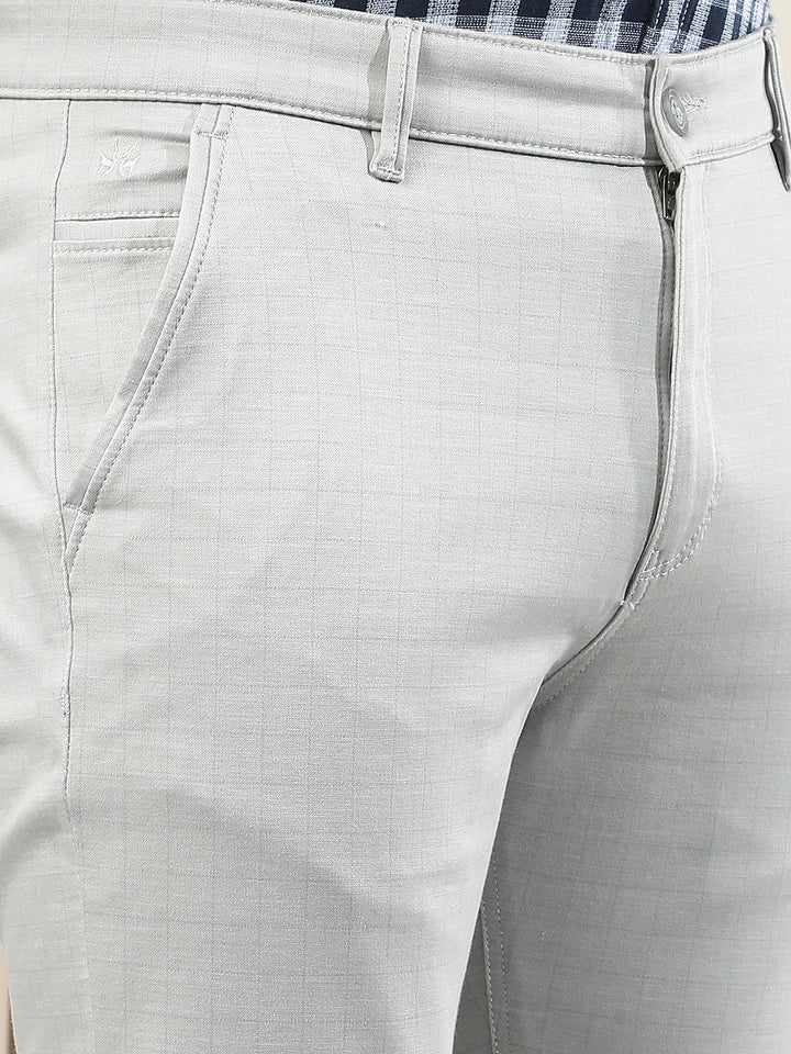 Grey Checked Trousers