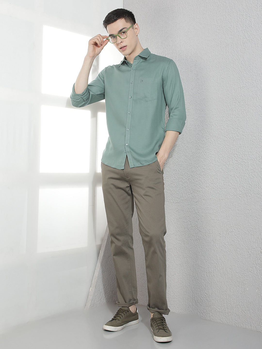 Urban Emerald Green Casual Shirt