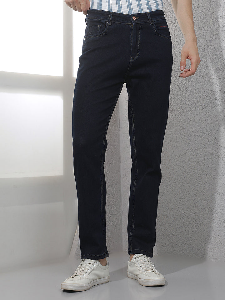 Sleek Deep Navy Navy Blue Jeans