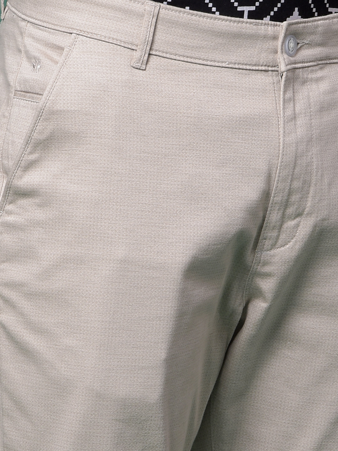 Grey Printed Trousers