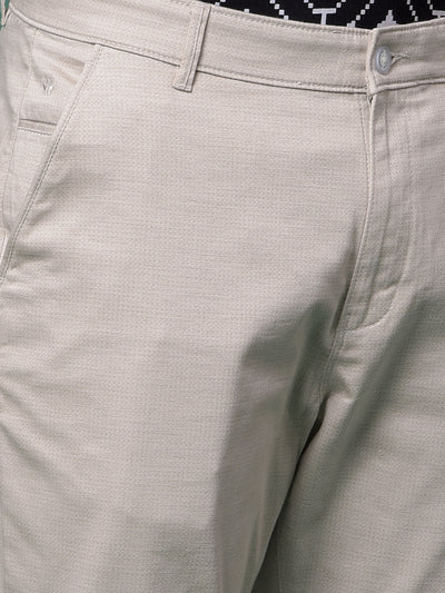 Grey Printed Trousers