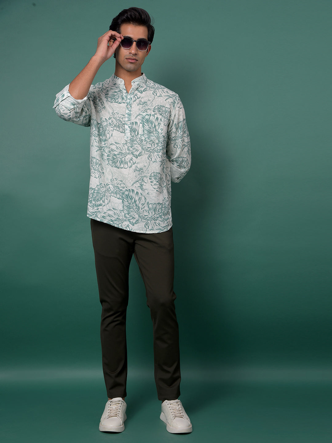 Monochrome Olive Slim Trousers