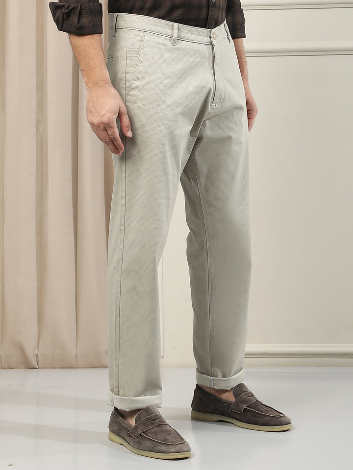 Beige Everyday Wear Trousers