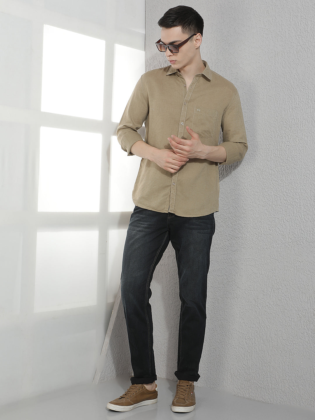 Modern Blue Stretch Casual Jeans