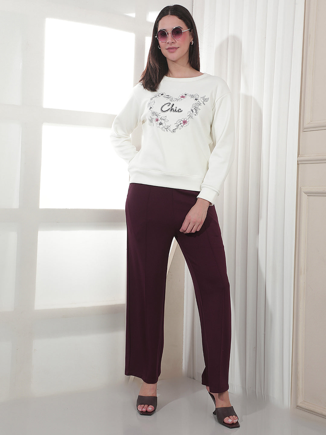 Essential Deep Wine Casual Trousers
