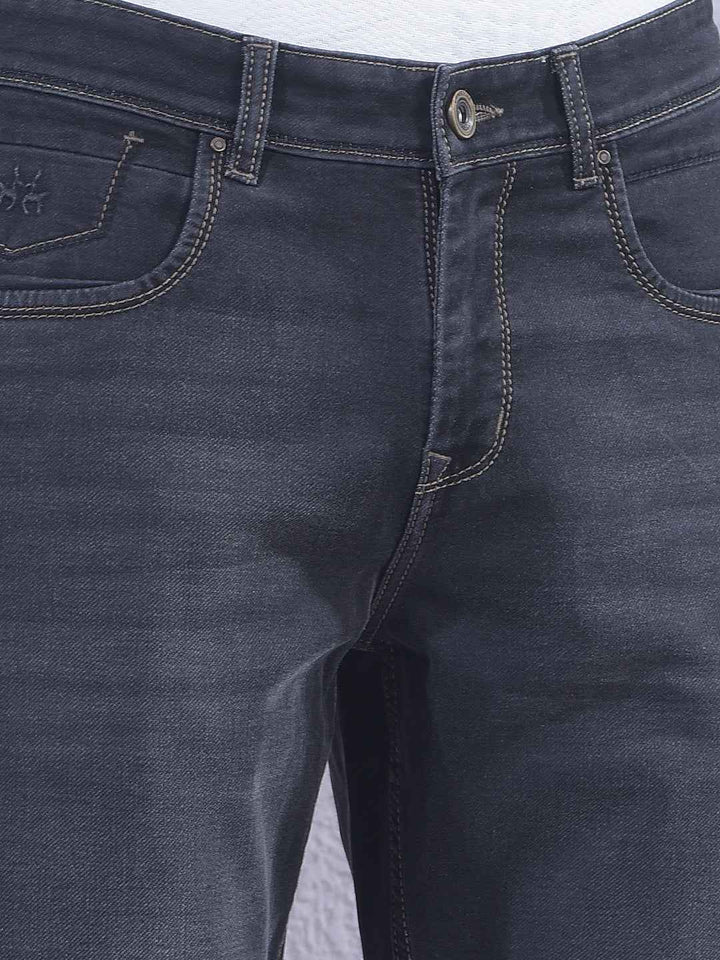 Jet Black Straight Jeans